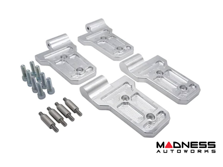 Jeep Wrangler JL Billet Door Hinges - Aluminum - Raw